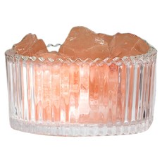 Mass 療癒舒緩 皇冠水晶擴香 開運水晶香氛燈座居家擺件 附威斯汀白茶精油 10ml, 1組, 橙水晶