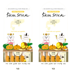 Chogong 朝貢 5km Stick 營養蔬果肉泥 犬貓用, 單條包裝 葉黃素, 鱈魚, 56g, 2袋