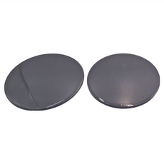 LEADER X 全身肌力訓練圓盤 健身滑行盤 雙面可用 ABS工程級材料, 17.5 x 17.5 x 0.7cm, 珊瑚灰, 1組