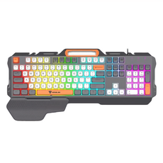 HONG JIN 宏晉 薄膜鍵盤 暗影劍士 撞色款, 黑色, HJ-721