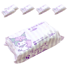 KUROMI 酷洛米 乾溼洗臉巾 100張, 星星酷洛米, 6包