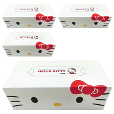 Hello Kitty 面紙 天然紙漿 日本產, 150張, 4盒