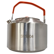 戶外燒水壺 咖啡壺野營茶壺, Stainless Steel, 1個