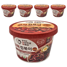 COOK-TOK 辣炒年糕碗裝 甜辣炸醬風味, 135g, 5個