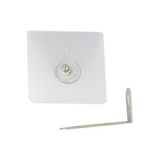 E.dot 家具防倒固定器, 透明 + 銀色, 2組