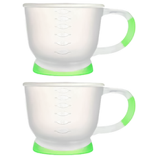 DOOBY 大眼蛙 止滑耐溫漱口杯, 可微波, 180cc, 2個, 白色
