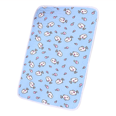 毛皇上 乳膠涼感墊-藍色小魚(M)50*40cm, 1入