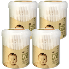 NATURE LOVE MERE 新生兒棉花棒 外用, 300入, 4盒