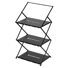 BLACK DOG 黑狗 戶外多功能置物架 黑色 3層 露營收納好幫手, 1個