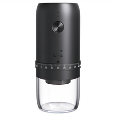 ANTIAN 電動咖啡磨豆機 咖啡豆研磨機 意式咖啡自動磨粉機 小型咖啡機, 黑色, 25ml, 1個