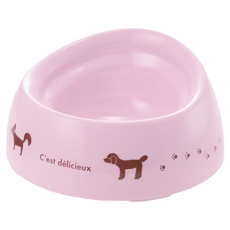 Richell 利其爾 寵物碗, 1個, 粉色法國風