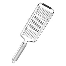 Push 廚房用品 不銹鋼切菜器 刨絲磨蓉切片 四刀頭, 銀色, 1個