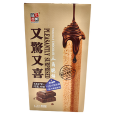 AJI OKASHI 味覺百撰 又驚又喜 三角脆餅 巧克力, 440g, 1盒