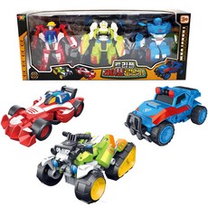 Toy & Toy 三重賽車機器人玩具, 1個, 賽車機器人 + 摩托車機器人 + 吉普車機器人