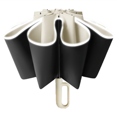 好拾選物 扣環反向自動勾勾傘 折疊傘 遮陽傘, 210T高密度碰擊布, 雙龍骨傘架, 10骨, 梧桐米