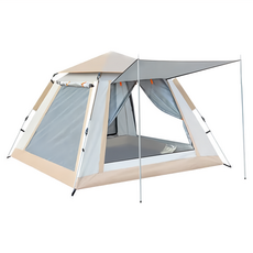 黑膠全自動天幕速開帳篷, 4人, 黑膠