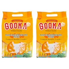 Bibica GOOKA 古卡 海苔夾心Q餅, 260g, 2袋