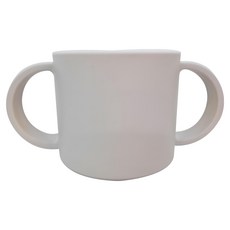 TAK. 熊先生雙耳杯 7.2x6.3x12.8cm ABS樹脂聚氨酯塗料, 淺灰色, 1個