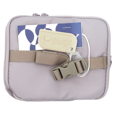 pugo 噗果 保溫保冷便當袋 4.0 小紫花 246g 寶特瓶回收紗/環保無毒染劑, 20 x 15 x 18cm, 1個