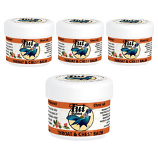 Tui Balms 舒緩呼吸精油蜂蠟膏, 50g, 適用於喉嚨和胸部, 4罐