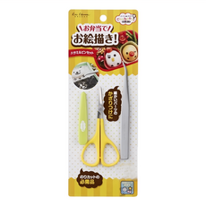 KAI 貝印 House 料理小剪刀 + 夾子 Set 黃綠色 + 銀色 1組 剪刀全長約10.2cm 刀刃長約2.5cm 夾子全長約12.5cm