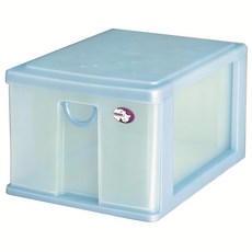 DOLEDO 單層大物收納盒 35 x 25.5 x 19.5cm 藍色 - 居家收納好幫手, 1 Tier