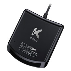KTnet 廣鐸 ATM6 SmartCard USB自然人讀卡機 適用於Win11和Mac 符合內政部自然人憑證標準, KTCROATM6BK, 黑色, 1盒