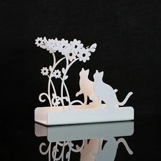 OPUS 東齊金工 歐式鐵藝信件架 LE-ca02W 11.5 x 3.8 x 7.9cm 108g, 白色, 1個