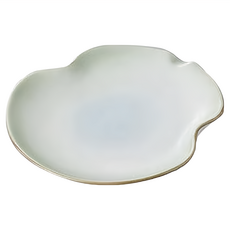 美濃燒 有田綠造形皿, 單一顏色, 1個