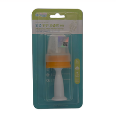 ange 安全果汁網 棒型 韓國製造 能使寶寶輕鬆食用新鮮水果, 黃色, 1個