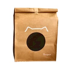 Kraft 水洗牛皮紙貓紙袋, 62 x 40 x 30cm, 卡其色, 1個