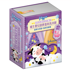 Johnson's 嬌生 嬰兒甜夢溫和洗沐組 嬌生嬰兒甜夢沐浴露750ml+嬌生嬰兒溫和洗髮露500ml 附嬌生嬰兒淡雅馨香潤膚皂150g, 1組
