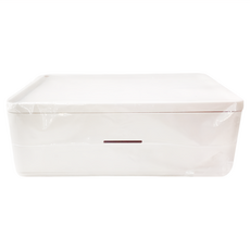 懶角落 桌面收納盒 抽屜 白色 1入, 1格
