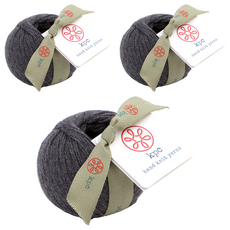 kpc 4PLY 羊毛棉編織線, Sidewalk, 3捲