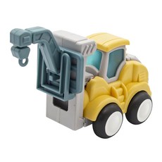 BeiDiOu 贝迪鸥 按壓滑行工程車 - 吊車,可變身堆高車, 1個