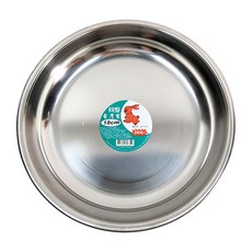 樂德兒 304不鏽鋼圓盤 台灣製造 安全耐用 簡約設計 適用於家庭聚餐、戶外野餐, 1入, 18 cm, Silver