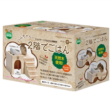 MARUKAN 鼠鼠城堡餐廳，天然木, MK-HT-34, 1入