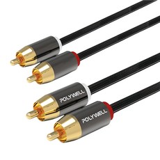 POLYWELL 寶利威爾 雙RCA紅白音源線, PW15-W52-B085, 1條