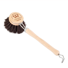 REDECKER 食器專用刷馬毛刷 前端直徑5~6cm 長23cm 刷長2.5cm, 小(直徑4cm), 1支, 1入