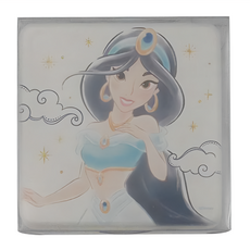 收納王妃 迪士尼公主優雅系列 珪藻土杯墊 方款 2個, 茉莉公主, 1組