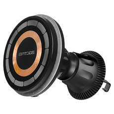 iBRIDGE 15W 磁吸式透明車載無線充電器 黑色 車用手機支架, IBW018