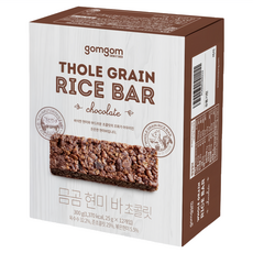 gomgom 巧克力糙米穀物棒 Set 12入, 300g, 1盒