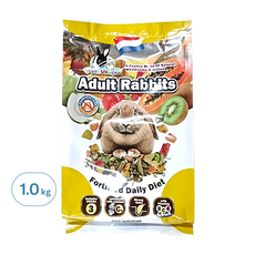 Pet Village 魔法村 兔子天然水果大餐, 添加蔬果牧草 提升免疫力 改善尿臭 加鈣礦物質 強健骨骼牙齒, 1kg, 1袋