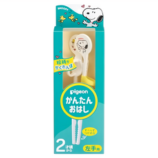 pigeon 貝親 兒童練習簡單筷 左手用 2歲以上, 史奴比, 1盒