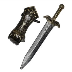 摩達客 COSPLAY派對變裝扮 超帥騎士羅馬劍B3 + 護手套組合 Set 節慶特選系列 PP/PVC塑膠, 1組