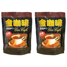 啡茶不可 無糖金咖啡 Set 10入 純正原味 不苦不酸 無炭燒味 味道濃純 口感香滑, 11g, 2袋