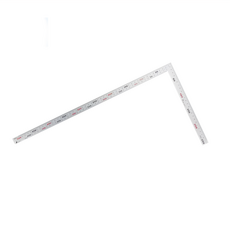 SHINWA 鶴龜 雙面角尺 木工角尺 厚型 日本製 10405 50cm, 1支