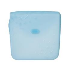 BBox 矽膠食物袋 莫蘭迪藍, 安全無毒, 寶寶自主進食好幫手, 1個