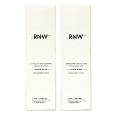 RNW 如薇 瀅亮柔膚去角質磨砂沐浴露, 天然核桃磨砂, 清新綠色花香, 230ml, 2件