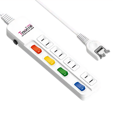 Tyson 太順電業 4切4座防雷擊延長線 TS-244AS 1650W, 1.8m, 1條